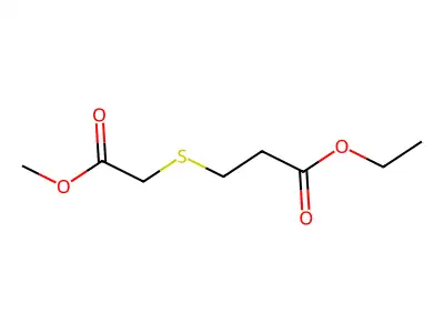 Ethyl 3-((2-methoxy-2-oxoethyl)thio)propanoate structure