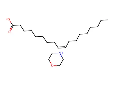 Morpholine;octadec-9-enoic acid structure