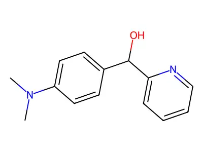 [4-(Dimethylamino)phenyl](pyridin-2-yl)methanol structure
