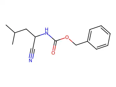 benzyl N-(1-cyano-3-methylbutyl)carbamate structure