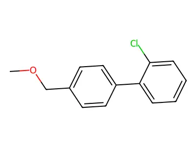 1,1'-Biphenyl, 2-chloro-4'-(methoxymethyl)- structure