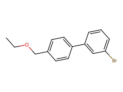 1,1'-Biphenyl, 3-bromo-4'-(ethoxymethyl)- structure