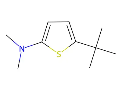 2-Thiophenamine, 5-(1,1-dimethylethyl)-N,N-dimethyl- structure