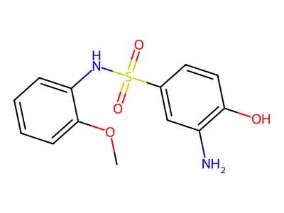3-Amino-4-hydroxy-N-(2-methoxy-phenyl)-benzenesulfonamide structure