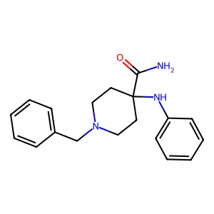 4-(Phenylamino)-1-(phenylmethyl)-4-piperidinecarboxamide structure