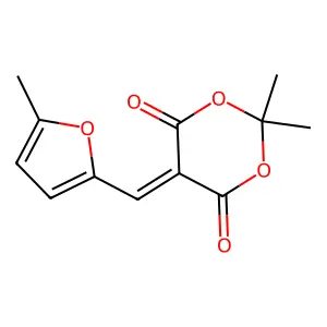 2,2-Dimethyl-5-[(5-methylfuran-2-yl)methylidene]-1,3-dioxane-4,6-dione structure