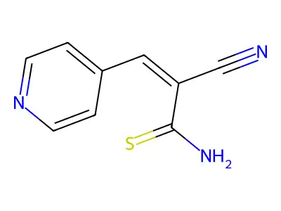 2-Propenethioamide, 2-cyano-3-(4-pyridinyl)- structure