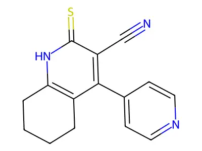 4-pyridin-4-yl-2-sulfanylidene-5,6,7,8-tetrahydro-1H-quinoline-3-carbonitrile structure