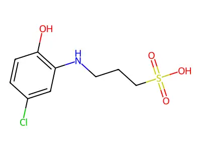 3-(5-Chloro-2-hydroxyanilino)propane-1-sulfonic acid structure