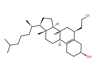 6-(2'-Iodo)ethyl-19-norcholest-5(10)-ene-3-ol structure
