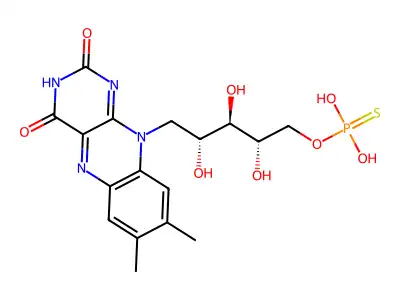 Riboflavin 5'-phosphorothioate structure
