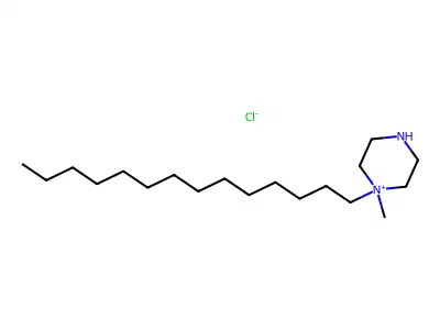 1-Methyl-1-tetradecylpiperazin-1-ium chloride structure