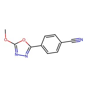 2-(4-Cyanophenyl)-5-methoxy-1,3,4-oxadiazole structure