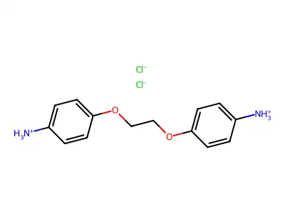 Aniline, 4,4'-(ethylenedioxy)di-, dihydrochloride structure