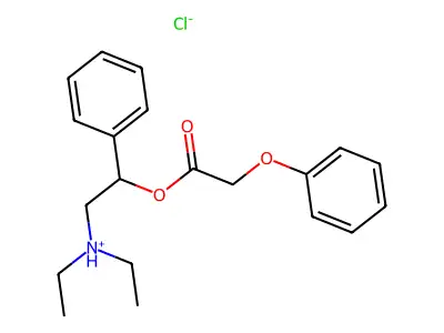 Acetic acid, phenoxy-, alpha-((diethylamino)methyl)benzyl ester, hydrochloride structure