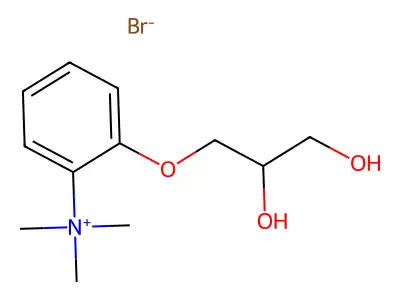 2-(2,3-Dihydroxypropoxy)-N,N,N-trimethylanilinium bromide structure