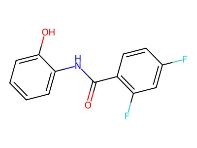 Benzamide, 2,4-difluoro-N-(2-hydroxyphenyl)- structure