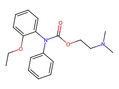 (o-Ethoxyphenyl)phenylcarbamic acid 2-(dimethylamino)ethyl ester structure