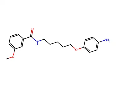 m-ANISAMIDE, N-(5-(p-AMINOPHENOXY)PENTYL)- structure