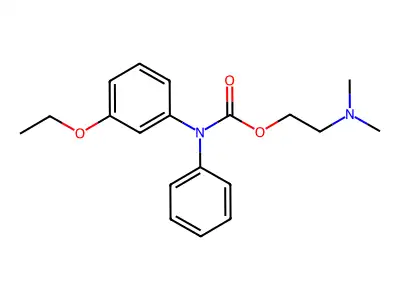CARBANILIC ACID, m-ETHOXY-N-PHENYL-, 2-(DIMETHYLAMINO)ETHYL ESTER structure