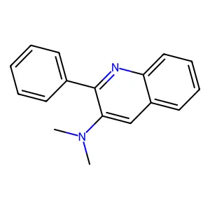 N,N-dimethyl-2-phenylquinolin-3-amine structure