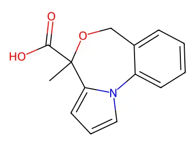 4-methyl-4H,6H-pyrrolo[1,2-a][4,1]benzoxazepine-4-carboxylic acid structure