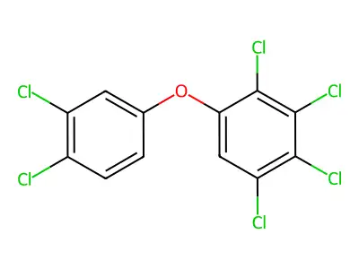 2,3,3',4,4',5-Hexachlorodiphenyl ether structure