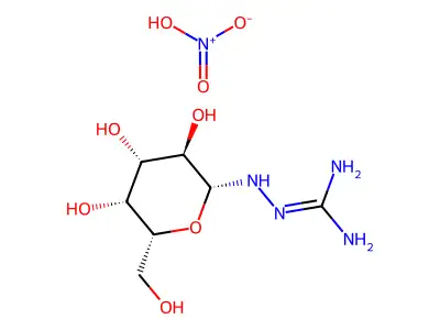 N1-B-D-Galactopyranosylamino-guanidine hno3 structure