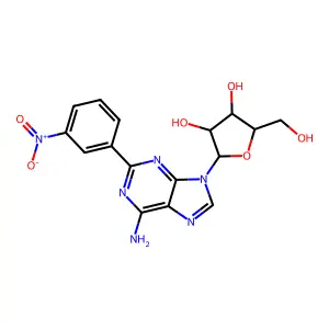 2-(m-Nitrophenyl)adenosine structure