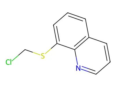 Quinoline, 8-[(chloromethyl)thio]- structure