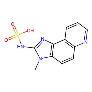 (3-Methyl-3h-imidazo[4,5-f]quinolin-2-yl)sulfamic acid structure