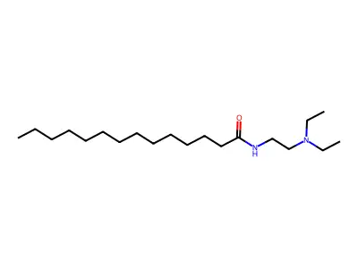 Tetradecanamide, N-(2-(diethylamino)ethyl)- structure