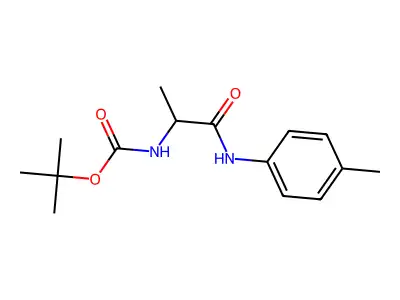 Tert-butyl (1-oxo-1-(p-tolylamino)propan-2-yl)carbamate structure