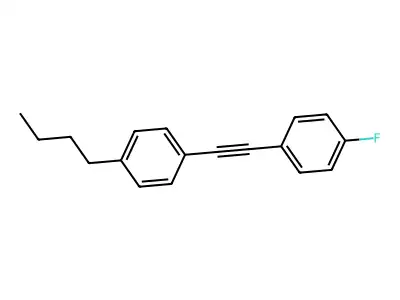 Benzene, 1-butyl-4-[(4-fluorophenyl)ethynyl]- structure