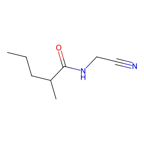 N-(cyanomethyl)-2-methylpentanamide structure