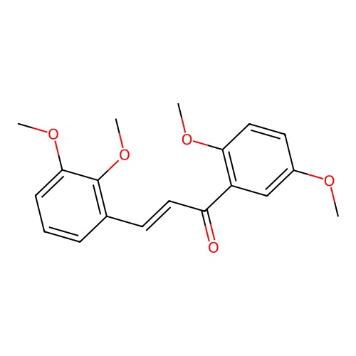 (E)-3-(2,3-dimethoxyphenyl)-1-(2,5-dimethoxyphenyl)prop-2-en-1-one structure