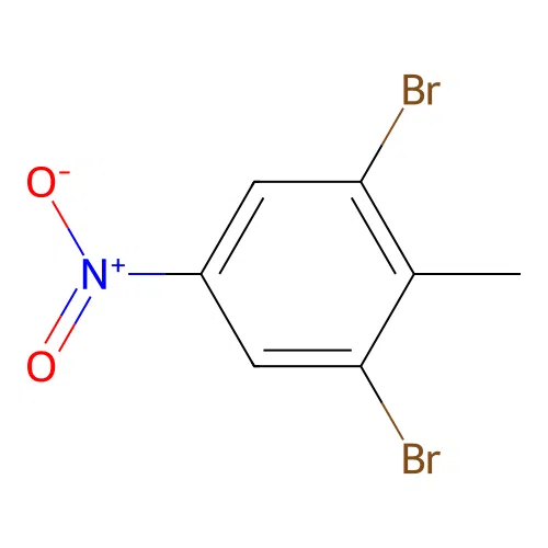 2,6-Dibromo-4-nitrotoluene structure