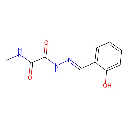 N'-[(2-hydroxyphenyl)methylideneamino]-N-methyloxamide structure