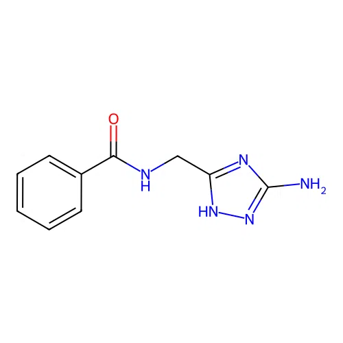 N-[(3-amino-1H-1,2,4-triazol-5-yl)methyl]benzamide structure