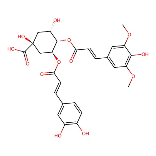 3-Caffeoyl-4-sinapoylquinic acid structure