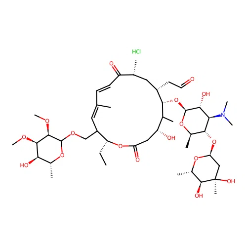 Tylosin, hydrochloride structure