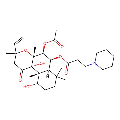 forskolin, 6beta-[beta'-(piperidino)propionyl]-, hydrochloride structure