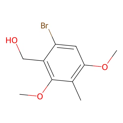 (6-Bromo-2,4-dimethoxy-3-methylphenyl)methanol structure