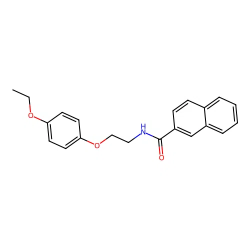 N-[2-(4-ethoxyphenoxy)ethyl]naphthalene-2-carboxamide structure