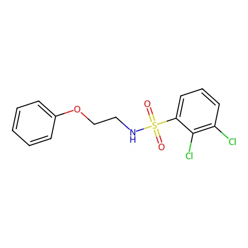 2,3-dichloro-N-(2-phenoxyethyl)benzenesulfonamide structure