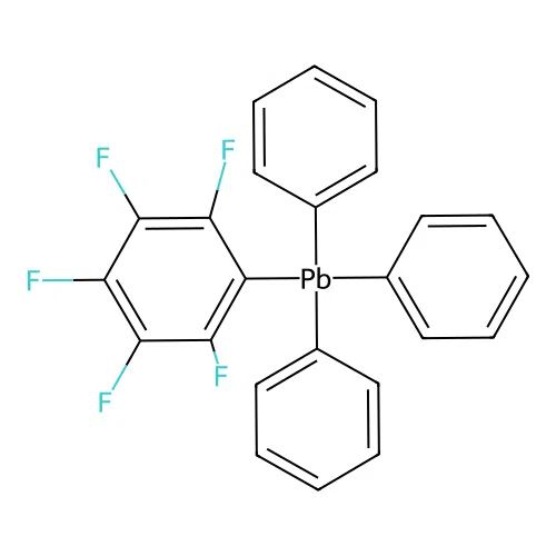 (Pentafluorophenyl)triphenyllead structure