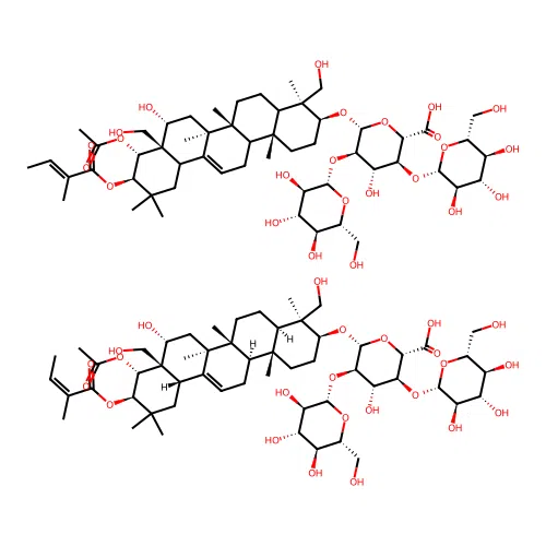 Beta-Escin, beta-Reparil, beta-Aescinu structure