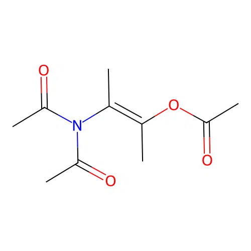 [(E)-3-(diacetylamino)but-2-en-2-yl] acetate structure