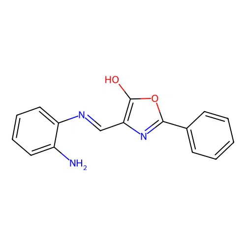 4-{[(2-aminophenyl)amino]methylene}-2-phenyl-1,3-oxazol-5(4H)-one structure