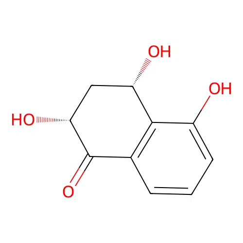(2R,4S)-2,4,5-trihydroxy-3,4-dihydro-2H-naphthalen-1-one structure